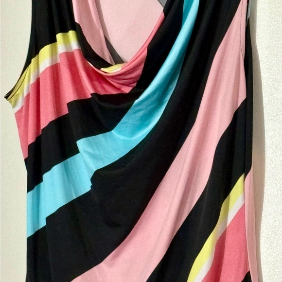 Colorful Striped Sleeveless Top - Picture 2 of 5